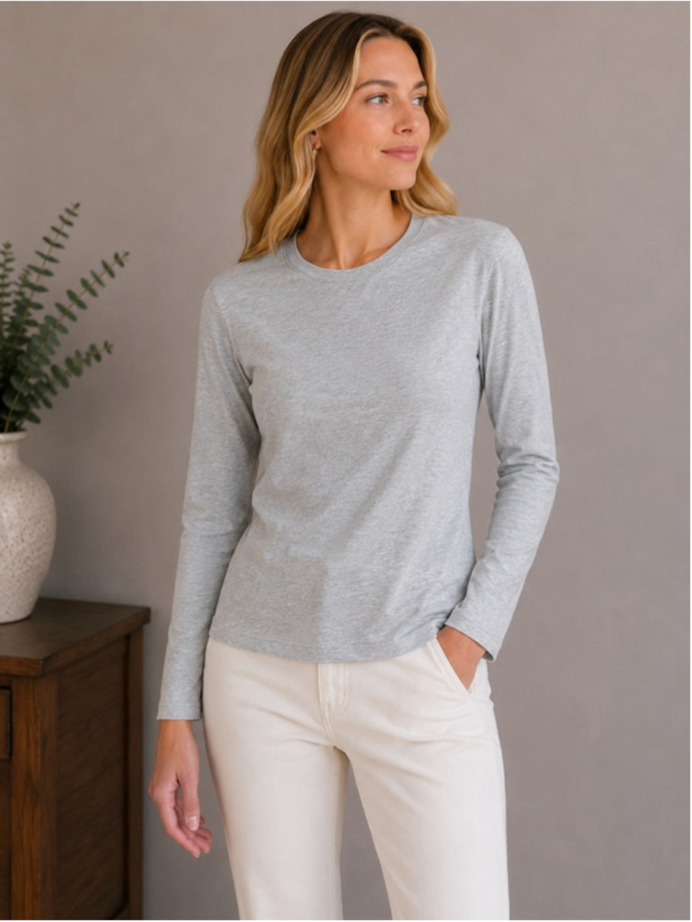 Women's Nike Long Sleeve Shirt XS Gray Summer